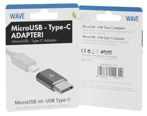 Wave Adapteri microUSB - USB Type-C