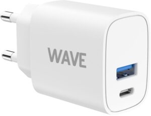Wave pikalaturi USB-A ja USB-C 18W