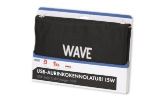 Wave 15W Aurinkokennolaturi USB-C ja USB-A liitännällä