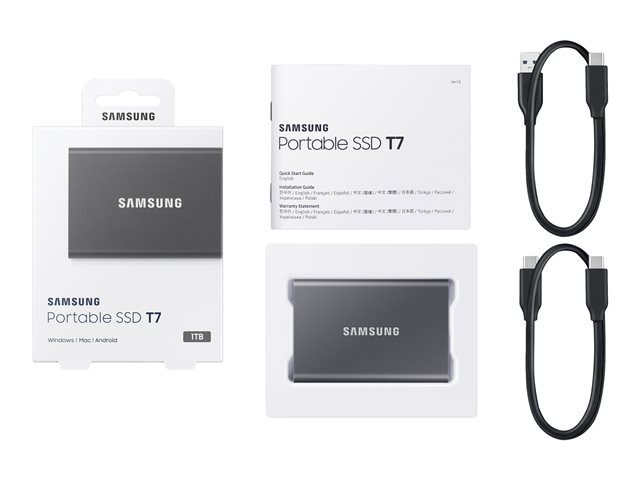 Samsung T7 ssd Samsung Portable SSD T7 1TB – Ulkoinen SSD kovalevy