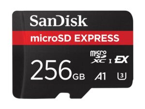 Huippunopea SanDisk 256GB microSD Express -muistikortti