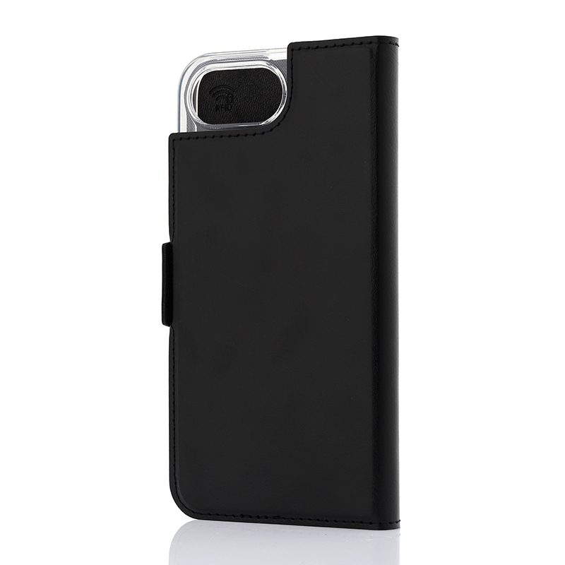 musta iphone 16e suojakotelo Wave Book Case suojakotelo iPhone 16e puhelimelle musta