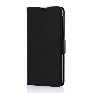 Wave Book Case musta suojakotelo Samsung Galaxy A56 5G RFID-suojatut korttipaikat