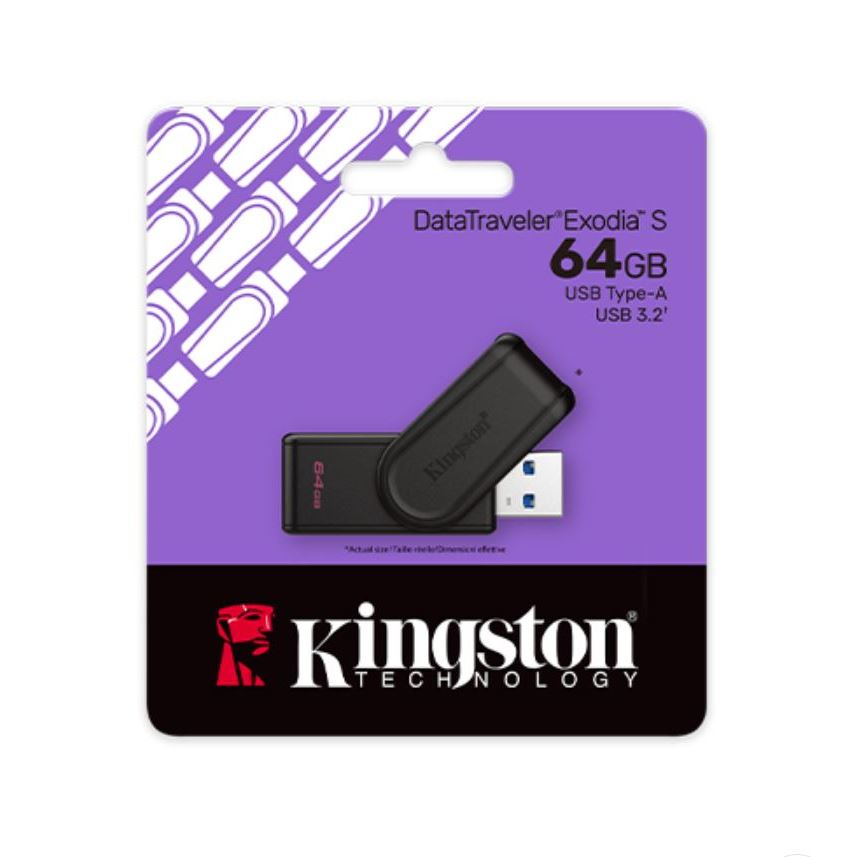 Kingston DataTraveler Exodia S 64GB USB 3.2 muistitikku 64gb muistitikku Kingston