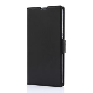 Samsung Galaxy S25 ultra Musta suojakotelo RFID nahka Wave Book Case