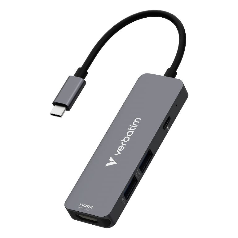 Verbatim USB-C-hubi HDMI 4K ja PD 100W lataus