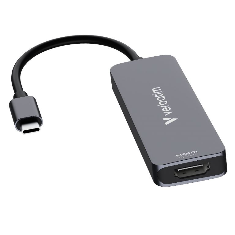 verbatim 4 port USB-C hub Verbatim USB-C-hubi HDMI 4K ja PD 100W lataus