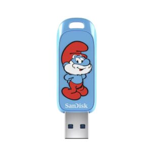 SanDisk Smurffit Papa Smurf 128GB USB-muistitikku 130 MB/s