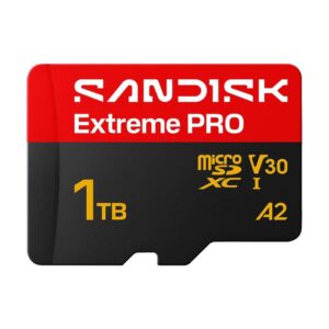 SanDisk 1TB Extreme PRO microSDXC -muistikortti UHS-I V30 U3 A2 5K- ja 4K-videoon