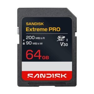 SanDisk 64GB SDXC muistikortti järjestelmäkameraan ja videokuvaukseen