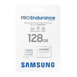 Samsung PRO Endurance 128GB microSDXC U3 V30 muistikortti valvontakameraan