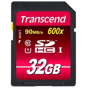 Transcend 32GB SDHC Class 10 UHS-I U1 600x -muistikortti