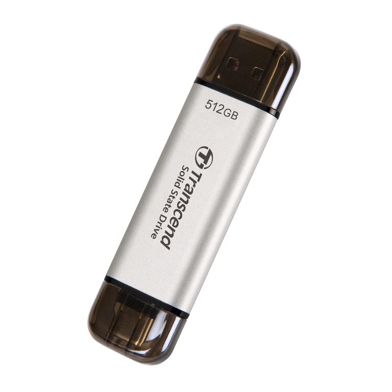 Transcend ESD310 ulkoinen SSD 512GB USB-C ja USB-A