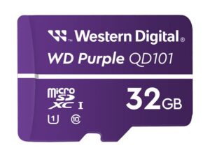 WD Purple 32GB microSDHC U1 -muistikortti valvontakameraan