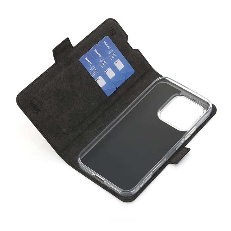suojakotelo Honor 600 Lite Musta Wave Book Case suojakotelo Honor 600 Lite musta