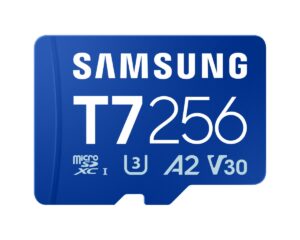 Samsung 256GB microSDXC T7 microSD muistikortti puhelimeen U3 V30