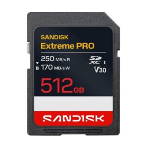 SanDisk Extreme PRO 512GB SDXC muistikortti