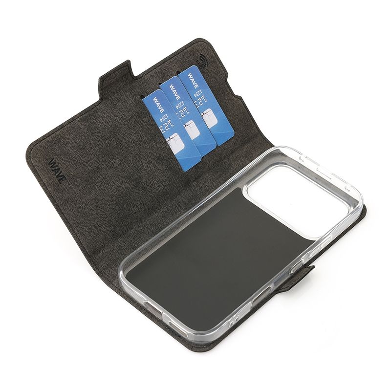 Wave Book Case, Honor 600 ja Honor 600 Pro Tämä kotelo on yhteensopiva Honor 600 ja Honor 600 Pro puhelimien kanssa. Kotelo on väriltään musta.