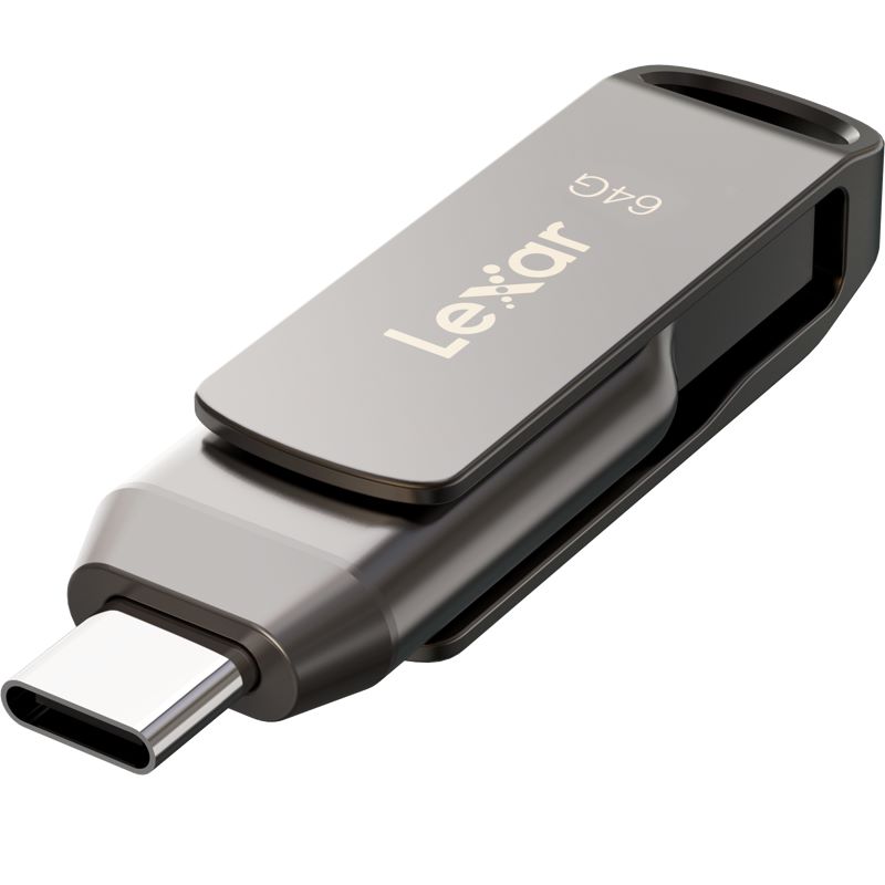 lexar dual drive usb-a ja usb-c muistitikku 64GB Lexar D400 64GB USB-C USB-A muistitikku puhelimelle