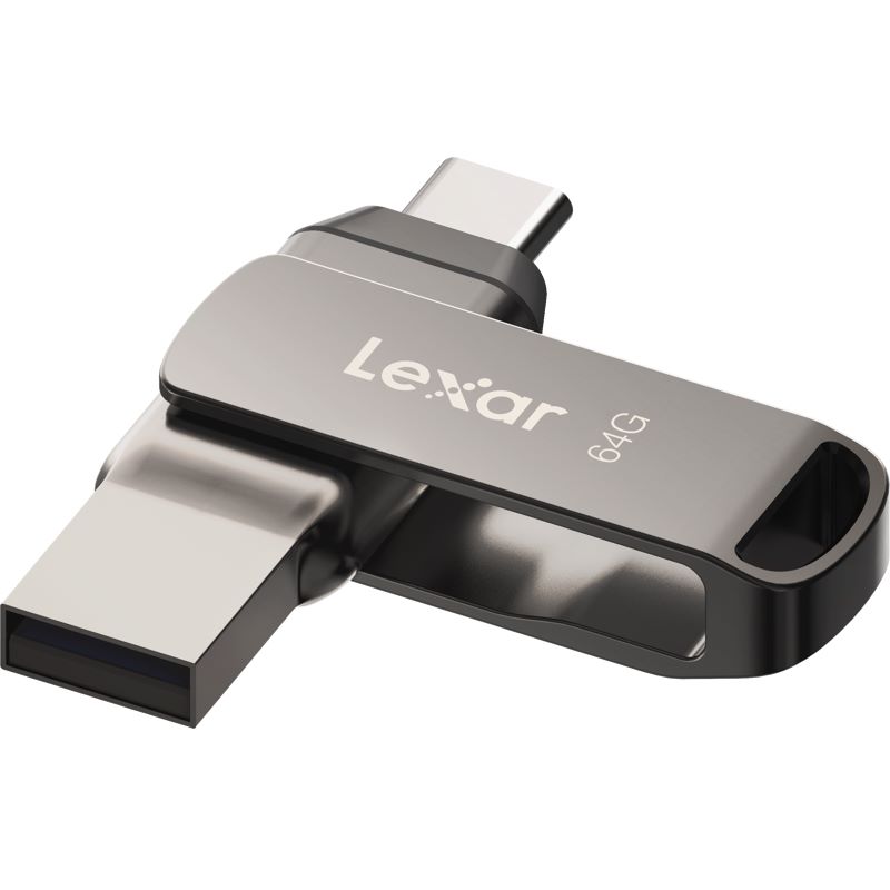 Lexar JumpDrive Dual D400 64GB USB-C ja USB-A muistitikku