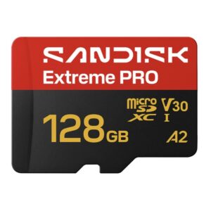 SanDisk Extreme PRO 128GB microSDXC U3 V30 A2 muistikortti