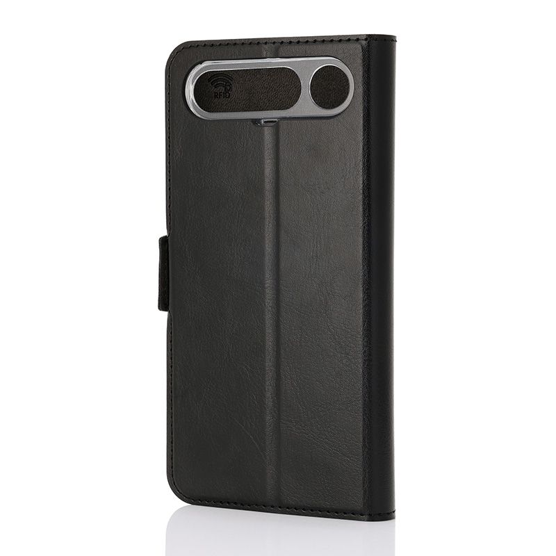 Wave Book Case Realme 16 Musta1 Wave Book Case musta suojakotelo Realme 16 puhelimelle.