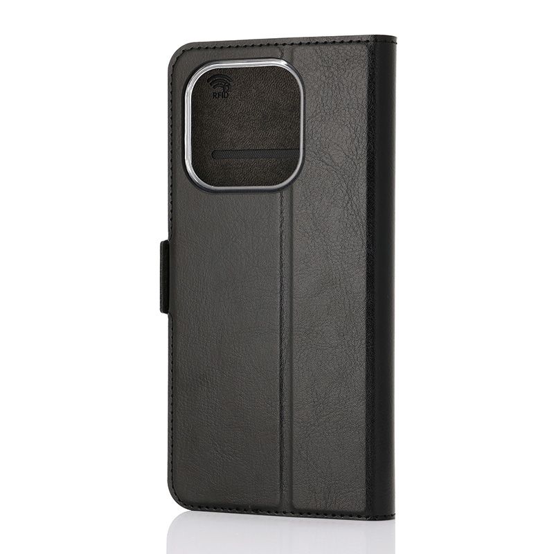 Wave Book Case Realme 16 Pro+ Musta1 Wave Book Case musta suojakotelo Realme 16 Pro+ puhelimelle