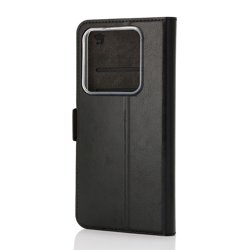 Wave Book Case Realme GT 8 Pro Musta1 Wave Book Case musta suojakotelo Realme GT 8 Pro puhelimelle